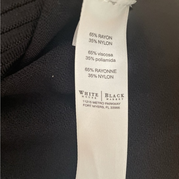 White House Black Market Elegant Black Top - Picture 5 of 6